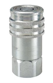 Parker 1/2" Female Flush Face Quick Body Coupling For Skid Steer Loaders 3/4"-16