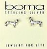 Sterling Silver Dachshund Earrings