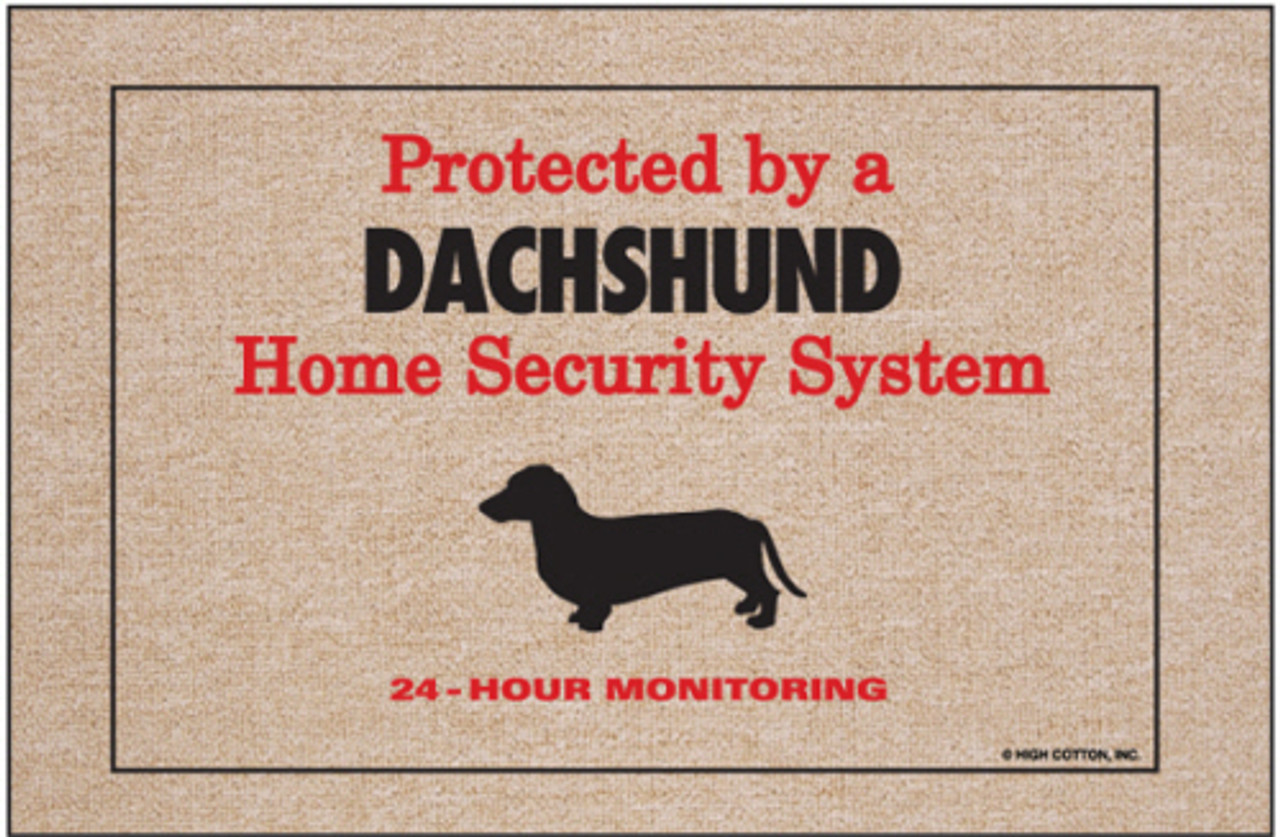 Dachshund Doormat (Security)