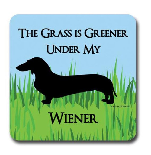Dachshund Heartbeat Lifeline Sticker - 8" Wide - Weiner Dog Car Decal