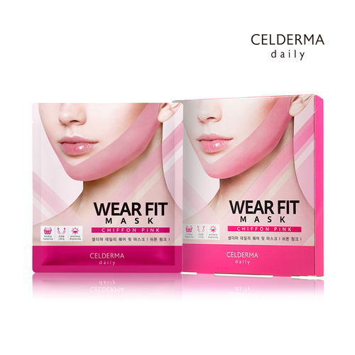 Wear Fit Mask Chiffon Pink [5 Masks]