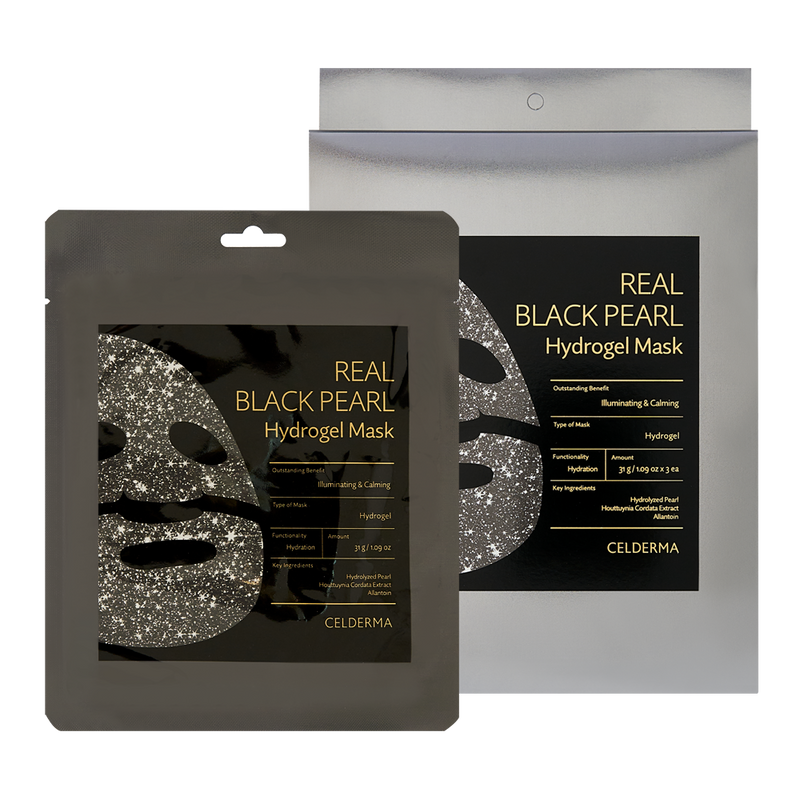 Real Black Pearl Hydrogel Mask [3 Masks]
