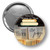 3-1/2 inch Round Button with Safety Pin Back