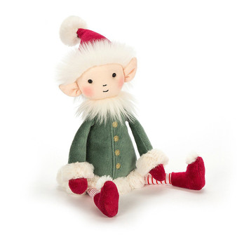 Jellycat Small Leffy Elf Christmas Soft Toy