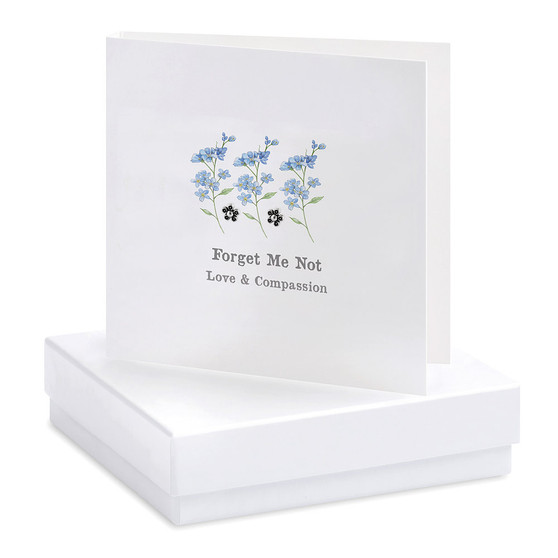 Crumble & Core - Earrings on a gift Card - Forget me Not - CE249