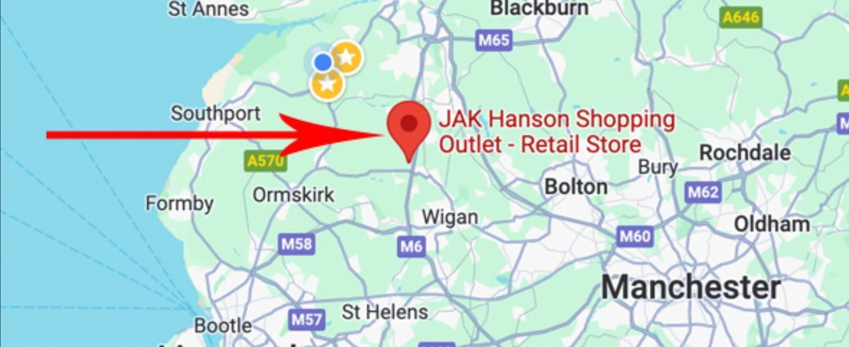 JAK Hanson Shopping Outlet Near Wigan
