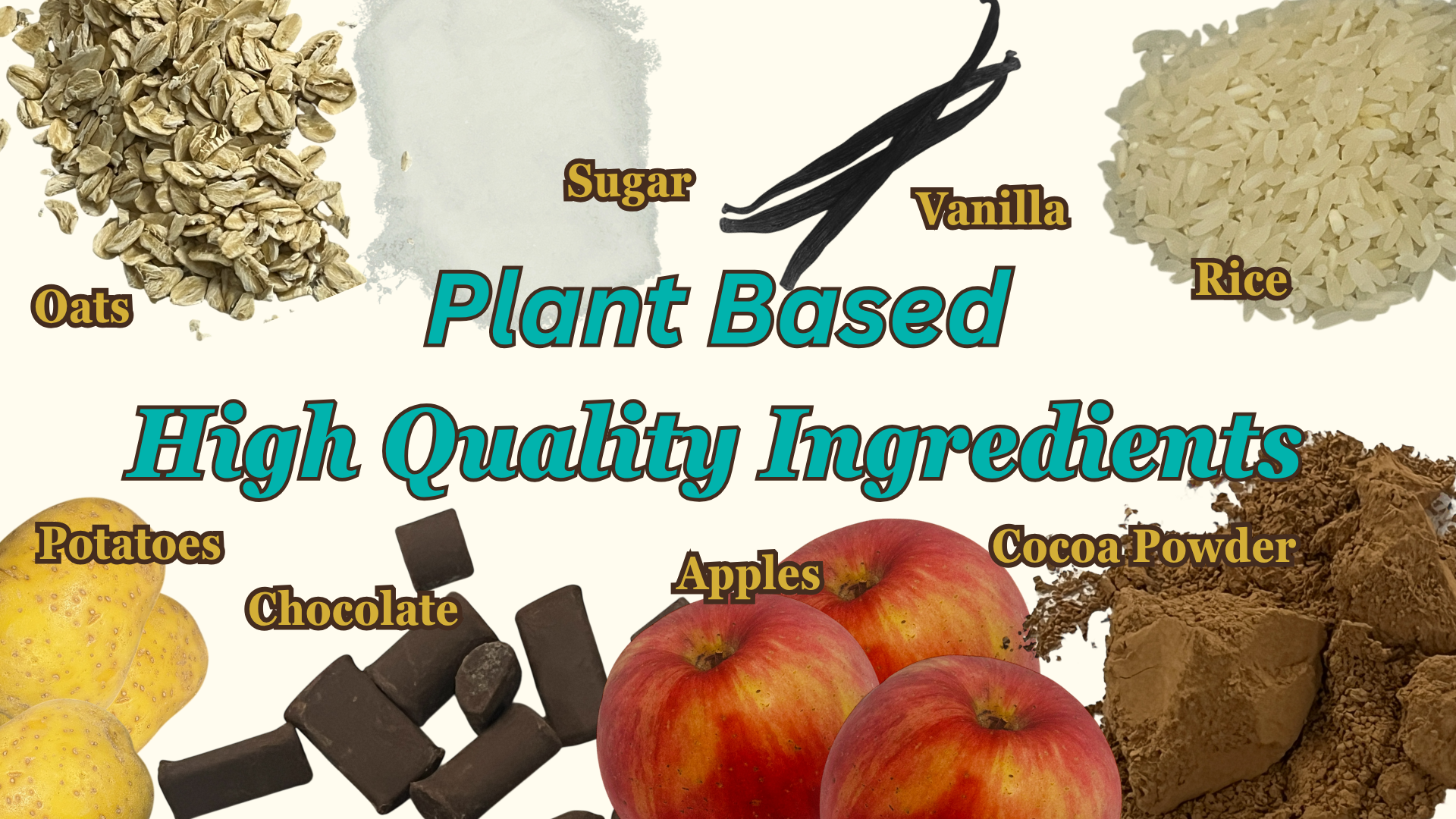 Plant Based ingredients used for baking gluten free, dairy free, nut free and soy free cakess, S