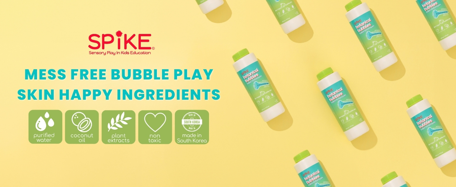 Mess free bubble play skin happy ingredients