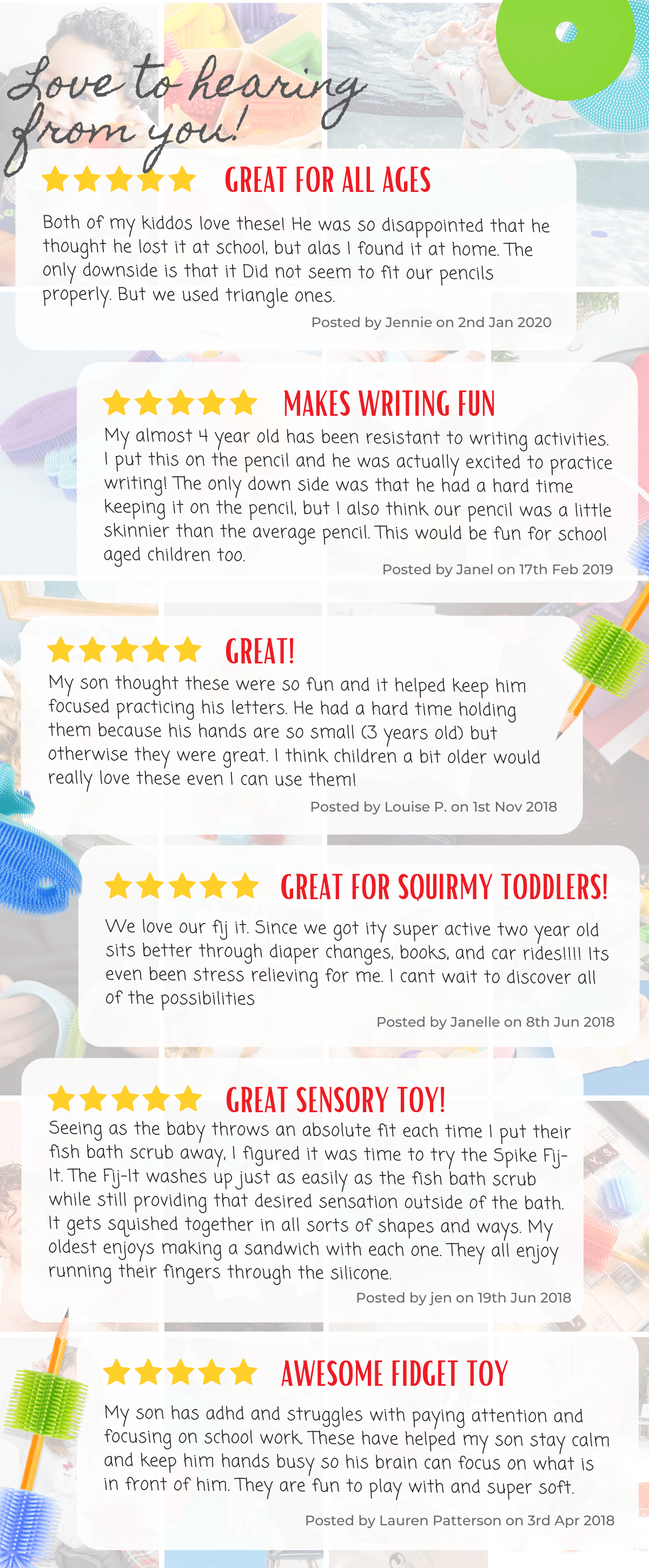 5 star reviews, spike toys, makes writing fun, great for all ages, sensory toy, fidgit toy, FIDGET