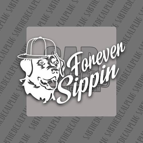 Forever Sippin' - Lab With Hat
