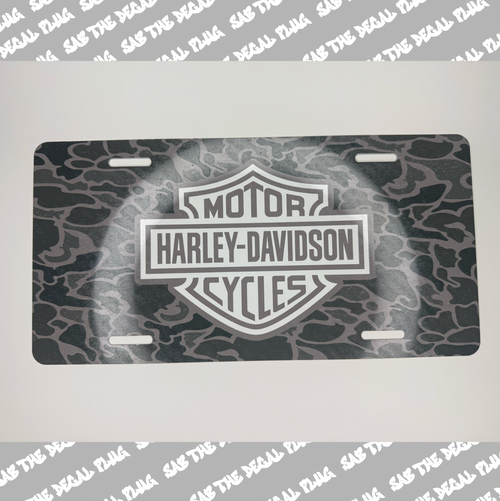 Buckshot Camo Harley License Plate Buckshot Camo Harley License Plate