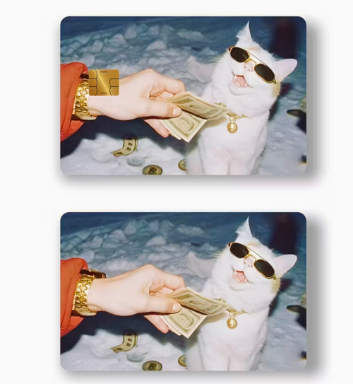 Money Cat Card Skin Money Cat Card Skin