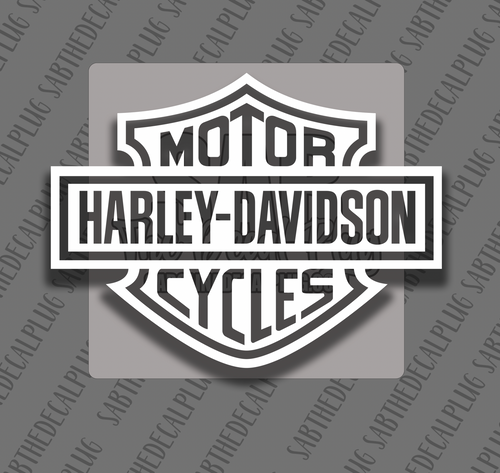 6" Harley Davidson - White 6" Harley Davidson - White