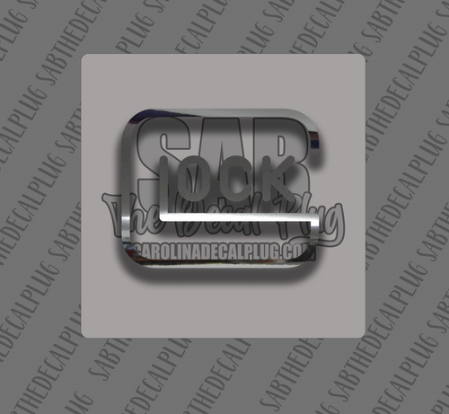 8" Glock - Chrome 8" Glock - Chrome