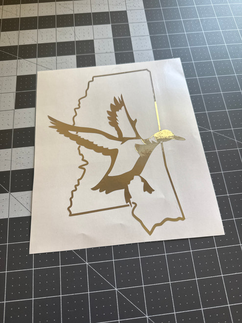 8" Mississippi Flying Duck - Chrome 8" Mississippi Flying Duck - Chrome