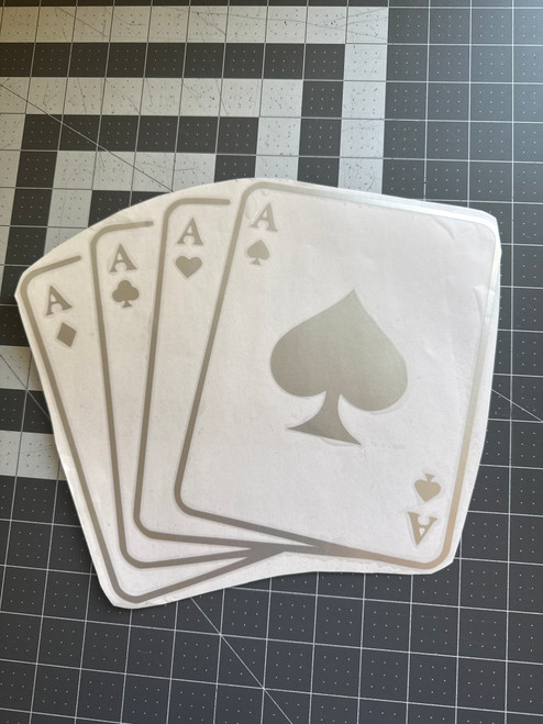 12x12" Aces - Chrome 12x12" Aces - Chrome