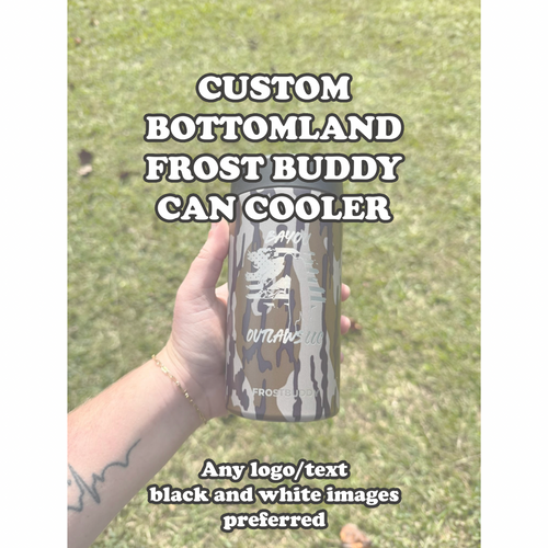 Custom Bottomland Camo FrostBuddy Universal Can Cooler
