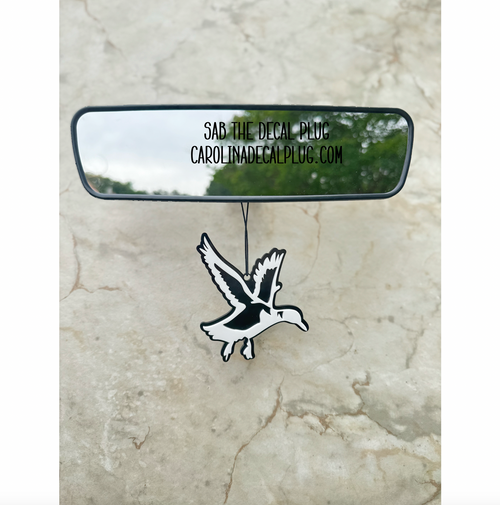 Duck Car Charm - White / Black Duck Car Charm - White / Black
