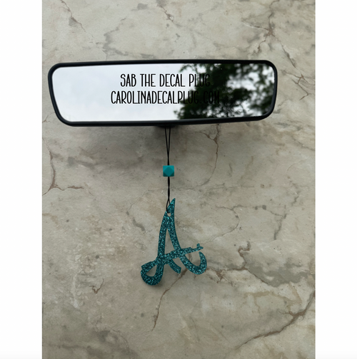 ATL with AK Car Charm - Teal Sparkle ATL with AK Car Charm - Teal Sparkle