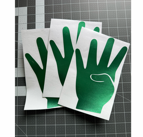 8" Stunna Hand - Emerald Green Chrome 8" Stunna Hand - Emerald Green Chrome