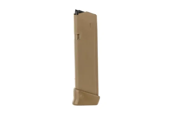 Glock 19 rnd Magazine for G17 and G19X, Coyote Tan