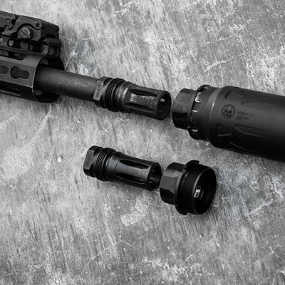 hide② Dead Air Xeno A2 style Flash Hider 1/2-28 for Nomad Suppressor