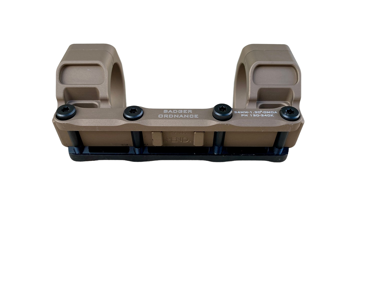その他 Badger Ordnance Max-50 30mm High (1.125) Badger Ordnance 30mm Scope Rings - High 1.125