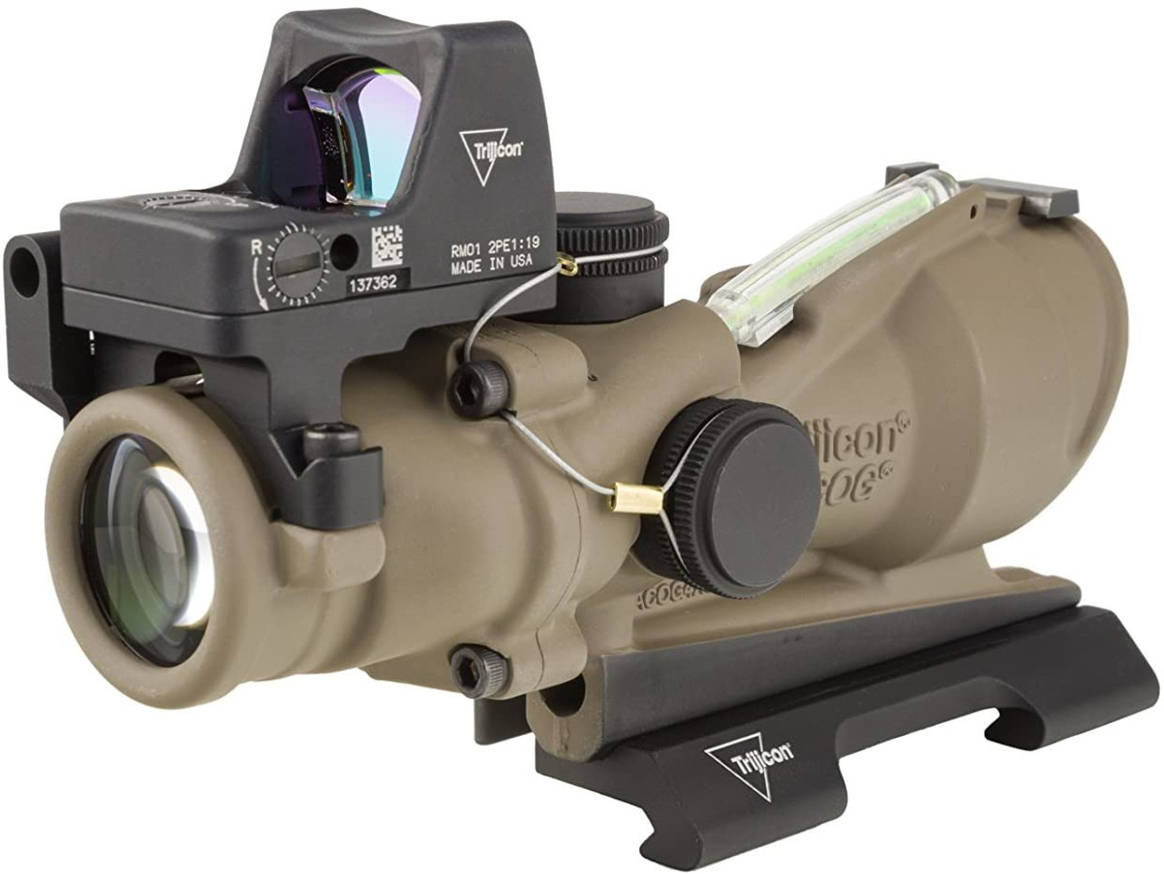 Trijicon ACOG RMR 4X32 Dual Illuminated ECOS TA31 FDE Green