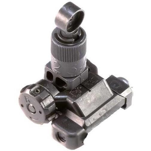 Korea Usmc USGI KAC Folding Micro Rear Flip Up Sight, 600m, Etched