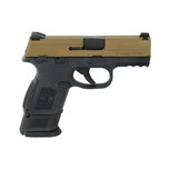 FN FNS-9 Compact 9mm 12/17rd 3.6" Pistol, Black w/FDE Slide