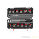 Real Avid Master-Fit 13-Piece AR-15 Crowfoot Wrench Set with Storage Case