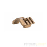 Geissele angled scope ring cap with Picatinny rail Geissele angled scope ring cap with Picatinny rail