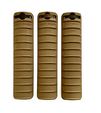 Knights Armament (KAC) 11-rib RAS rail cover, lightly used FDE set of ...