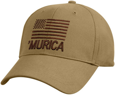 Rothco Murica Deluxe Low Profile Cap - Coyote