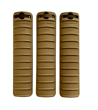 Knights Armament KAC 11-rib rail covers in FDE for M110 rilfe USED