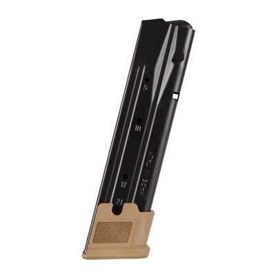 Sig Sauer P320-M17/M18 9mm magazine, 21 rnd Coyote base