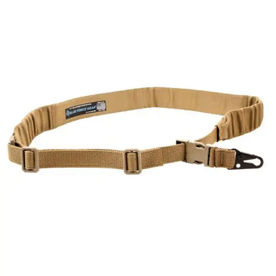 Blue Force Gear UDC Single-Point Padded Bungee Sling with HK Style Hook in Coyote Brown