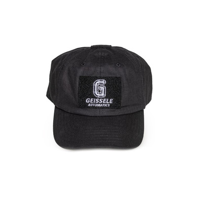 Geissele hat - black ripstock with front velcro for patches