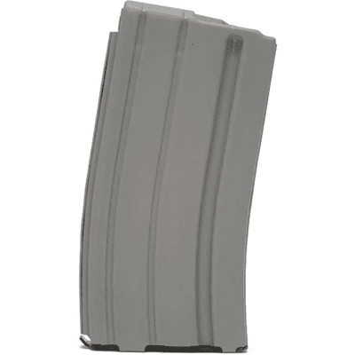 USGI 20-round AR15 / M4 / M16 magazine - stainless w/ gray teflon finish
