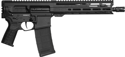 CMMG Dissent Mk4 5.56 NATO 10.5" Bufferless Pistol - Armor Black