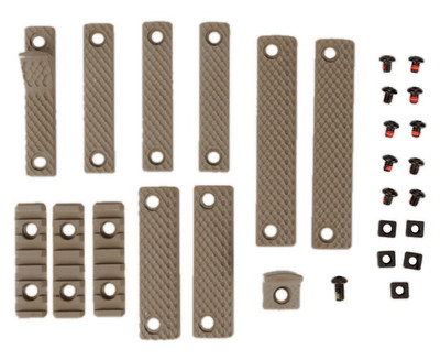 Knights Armament (KAC) URX III and 3.1 Deluxe Rail Panel Kit - Taupe