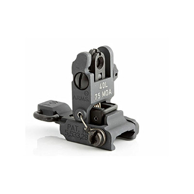 A.R.M.S. #40-L Low Profile Flip-up Rear Sight (BUIS) 