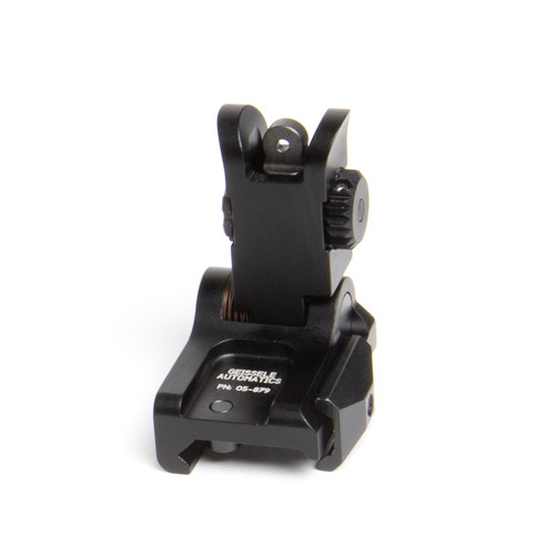 Geissele folding back-up sights, Rear BUIS - Black