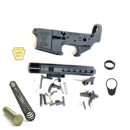 Geissele Super Duty Lower Receiver Build Kit - mil spec Black