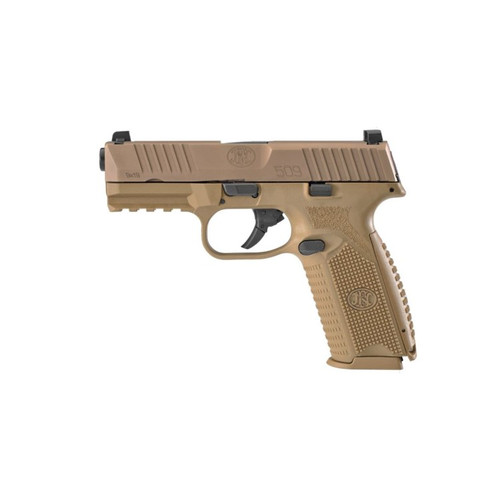 FN 509 9mm Luger 4" 17+1 FDE/FDE, No Manual Safety 66-100489