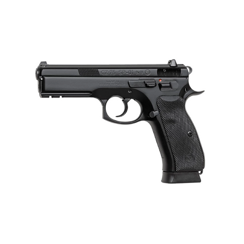 CZ 75 SP-01 9mm Pistol, steel frame, 18 rnd, fixed night sights