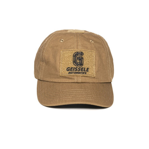 Geissele hat - brwon ripstock with front velcro for patches