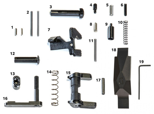 Geissele Ultra Duty Lower Parts Kit in Black