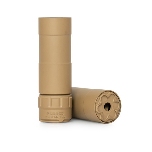 Rugged Mustang 22 Modular Lightweight Suppressor in FDE