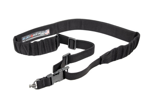 Blue Force Gear UDC Single-Point Padded Bungee Sling with push button in Black